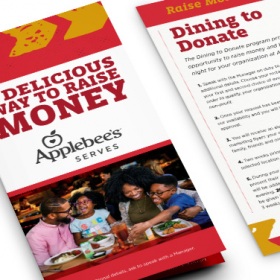 Applebee's Dining to Donate Bi-fold Brochure