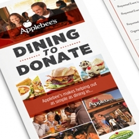 Applebee's Dining to Donate Tri-fold Brochure
