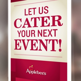 Applebee's Catering Window Decal