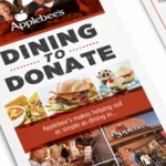 Applebee's Dining to Donate Tri-fold Brochure